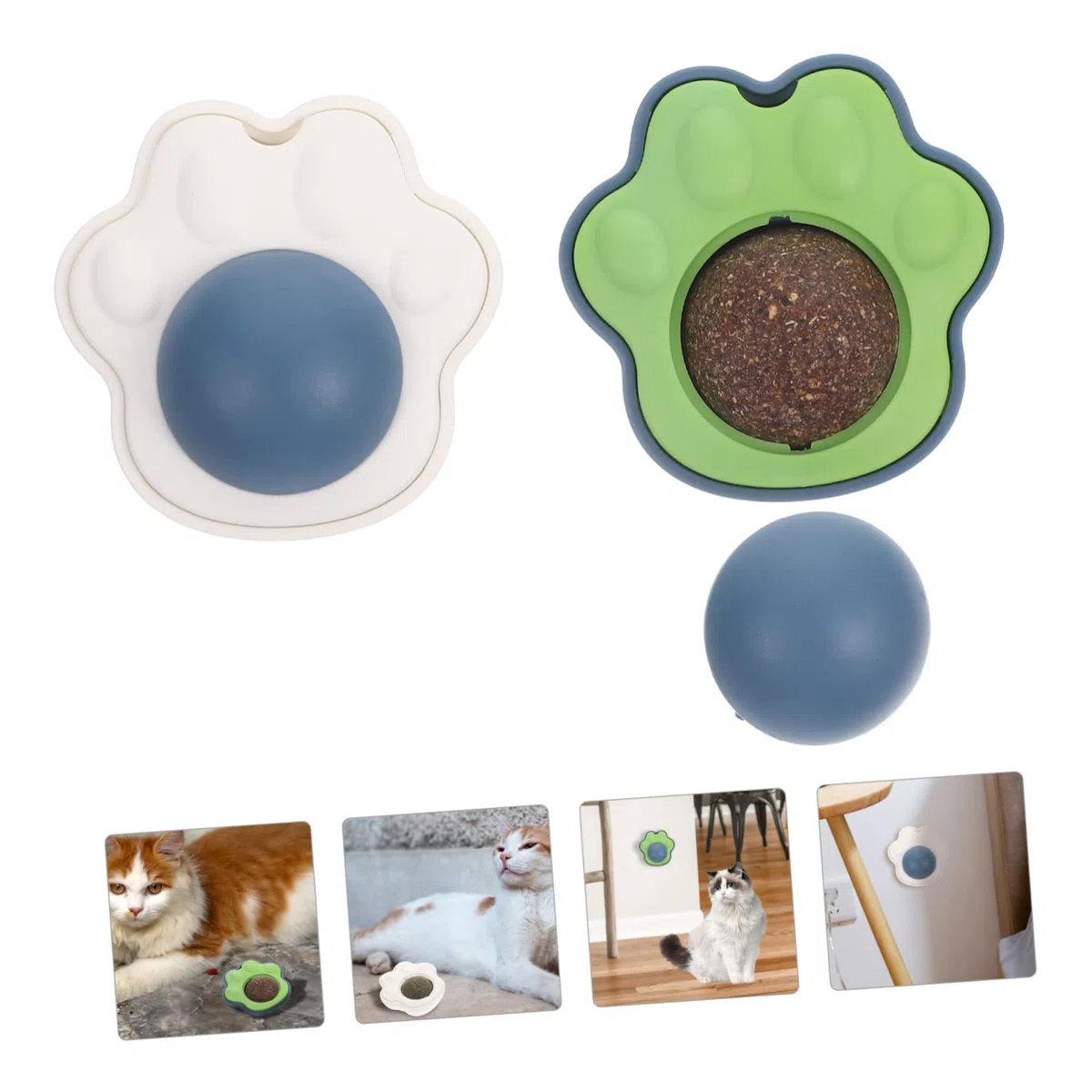 YARNOW 10 Juegos Gatera Juguete para Mascotas Gatitos Dulces Juguetes para Gatos Juguete Gatito Juguete Interactivo para Gatos Lamiendo Merienda El Plastico