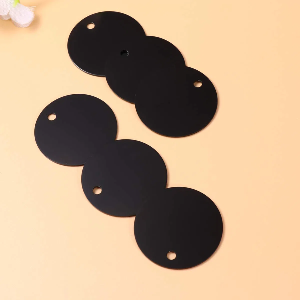 EXCEART 75 Piezas Etiquetas De Perro En Etiquetas De Perro para Mascotas Etiqueta De Aleación En Metal En Placas De Identificación Etiquetas NFC Artesanía con Agujeros