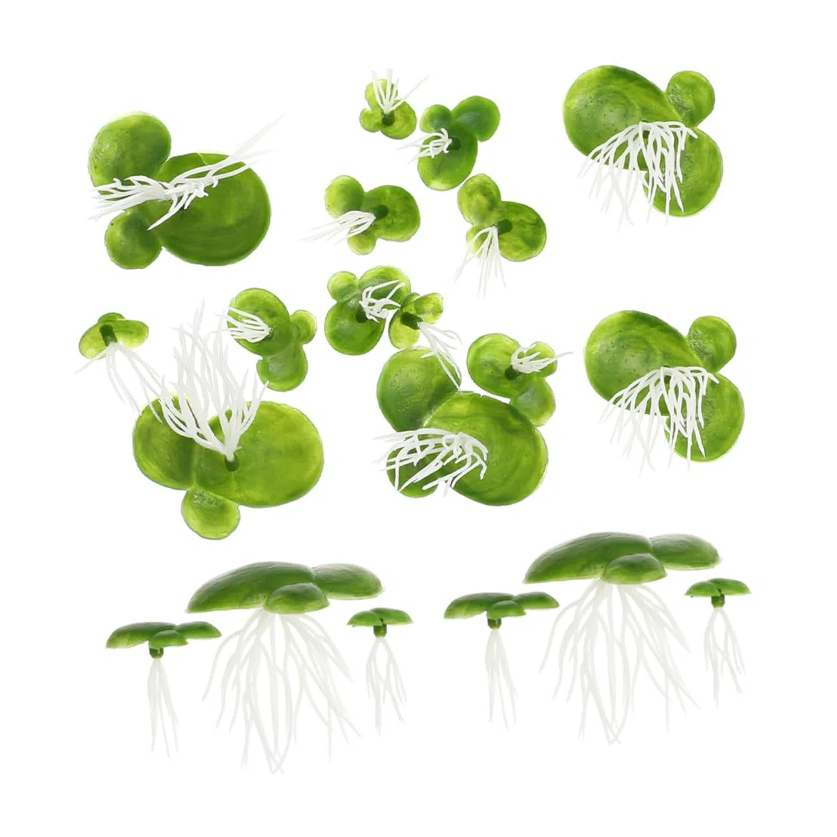 ABOOFAN 360 Piezas lenteja de Agua de plástico Planta Artificial Plantas Artificiales Decoraciones de peceras Plantas de Acuario Artificiales Acuario Plantas flotantes el plastico