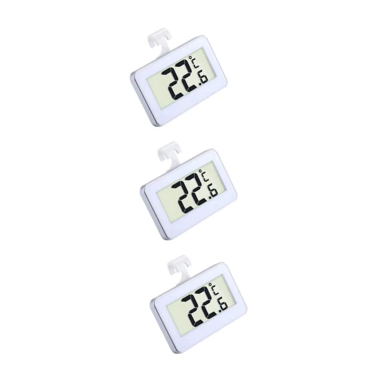 BESTonZON 6piezas Digital Para Refrigerador y Congelador Con Gancho Paquete De Pantalla De Temperatura Alternativa Para Acuarios y Uso Doméstico