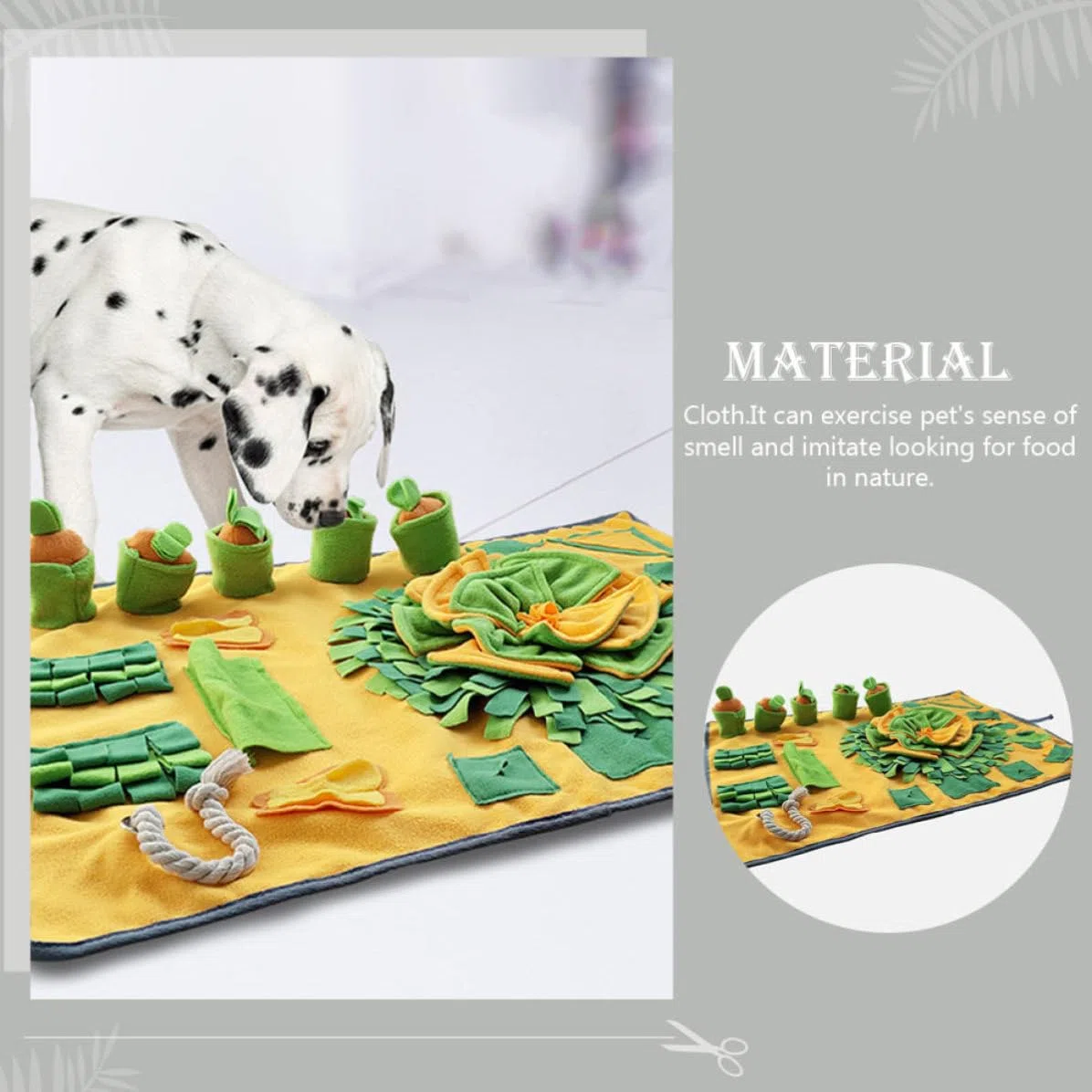 Toyvian Alfombra Olfativa Búsqueda de Alimento para Mascotas,