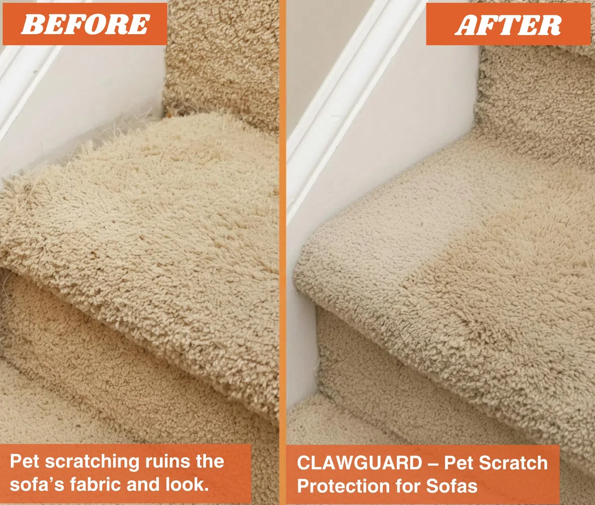 CLAWGUARD Cinta de protección para Perros, Paquete de 10 Hojas XL, Protectores de Muebles contra arañazos de Perros, antiarañazos para Gatos, Protector de Puerta para Perros, Barrera de Cinta de