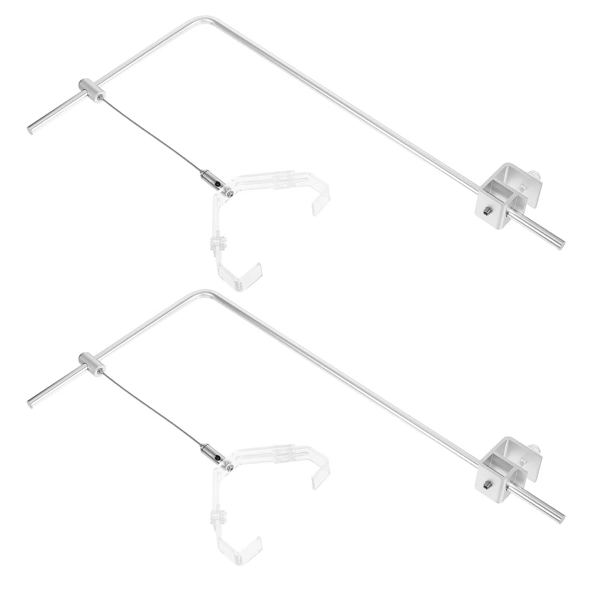 Gatuida Soporte para Lámpara de Acuario de Aleación de Aluminio Ajustable en Altura, Colgador de Luz para Plantas de Pecera, Compatible Acuarios de Agua Dulce y Salada, 2 Piezas 4