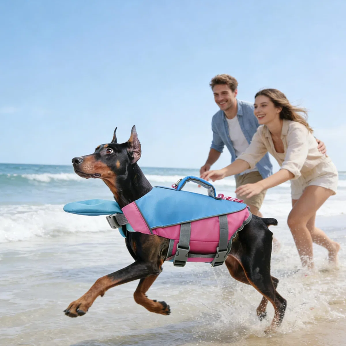 Chaleco salvavidas para perros Flotante Desmontable Ajustable Reflectante