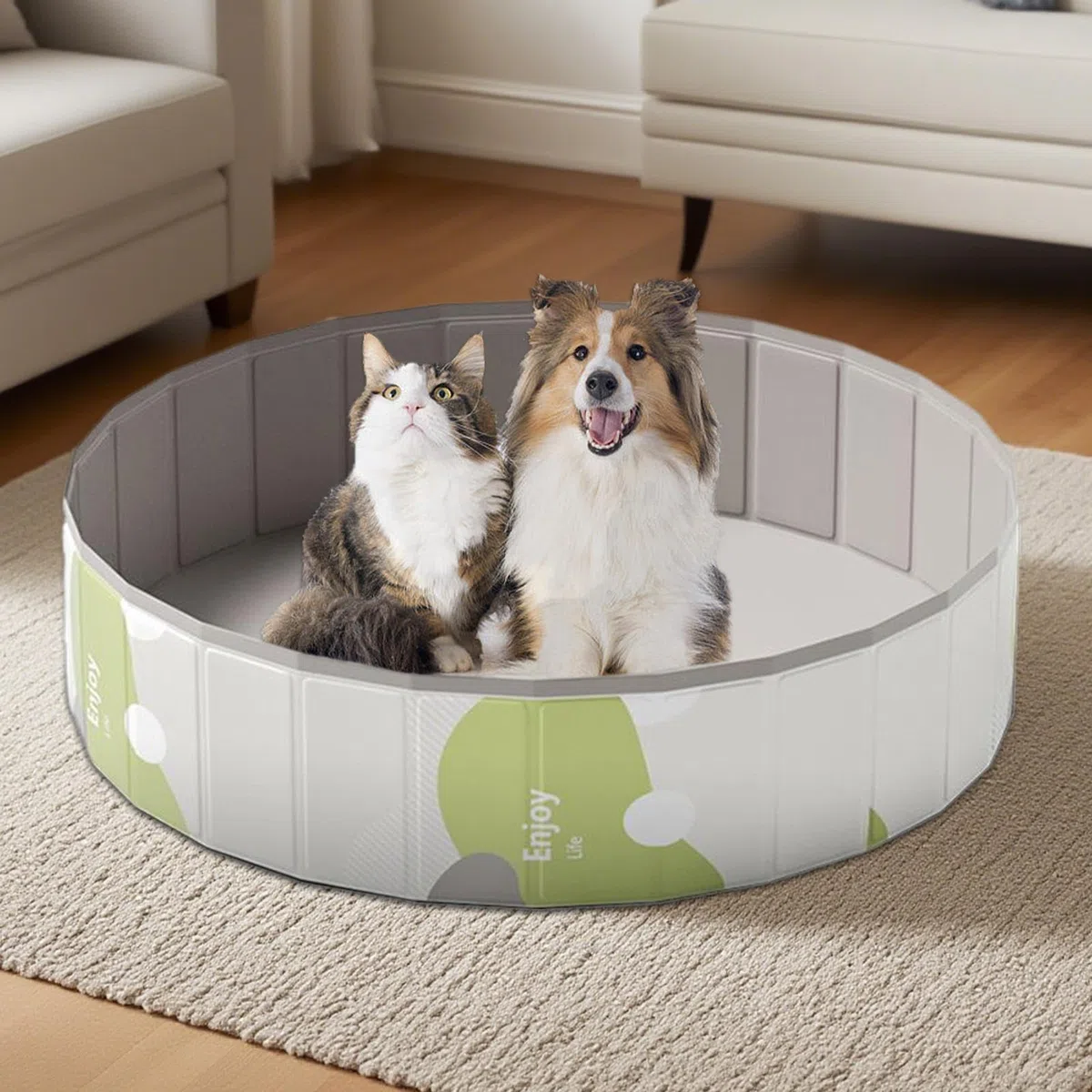 Piscina para Mascotas Portátil Plegable De PVC