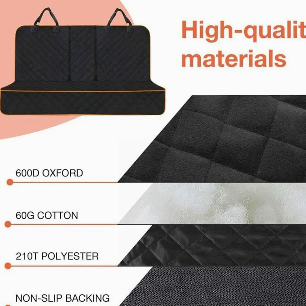 Funda para Asiento De Coche Perros para Skoda Karoq SUV, Prueba De ArañAzos E Impermeable Funda para Asiento Trasero De Coche para Perros