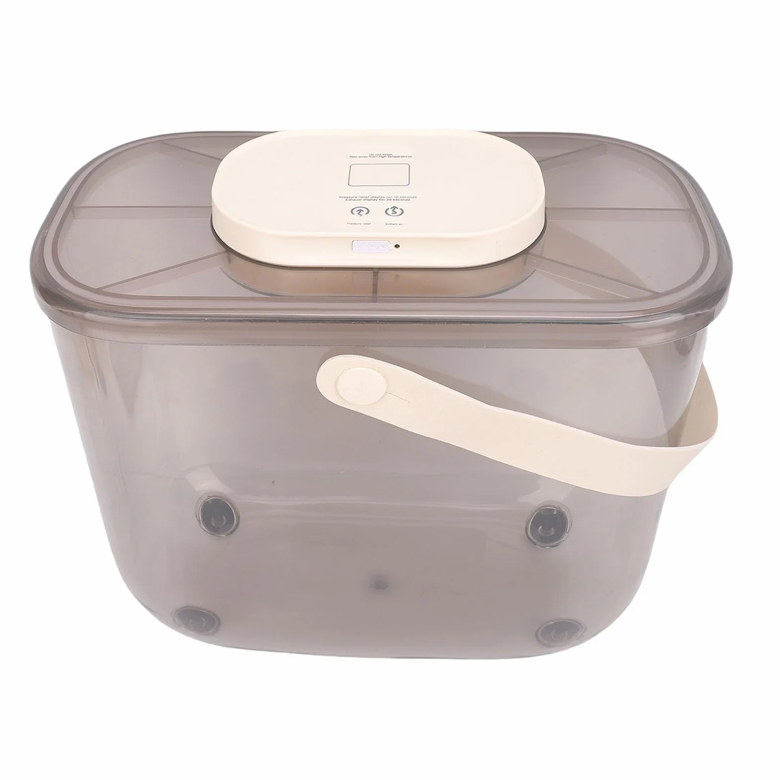 Luocute Contenedor de Comida para Mascotas con Sellado Al Vacío, Contenedor Hermético de Gran Capacidad para Almacenamiento de Alimentos para Mascotas con Tecnología de Vacío
