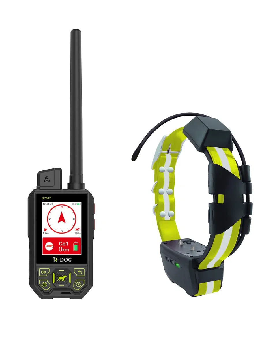 IOCUS Polaris con Collar Dok, Rastreador GPS para Perros de Caza, Alcance 20 km, 4G y Radio, IPX7, Batería 3500 mAh, 55 Horas de Uso Continuo, Baliza LED, Valla Virtual, Escucha en Vivo