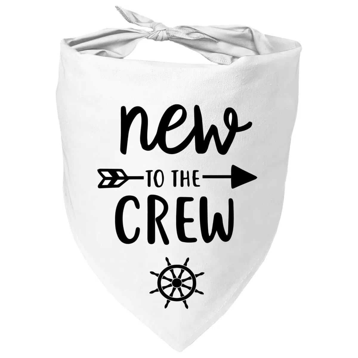 New to The Crew - Bandana para perro, anuncio de nuevo cachorro, revelación de género, regalo para nuevos propietarios, bandana para cachorros, regalos para dueños de perros, baberos triangulares