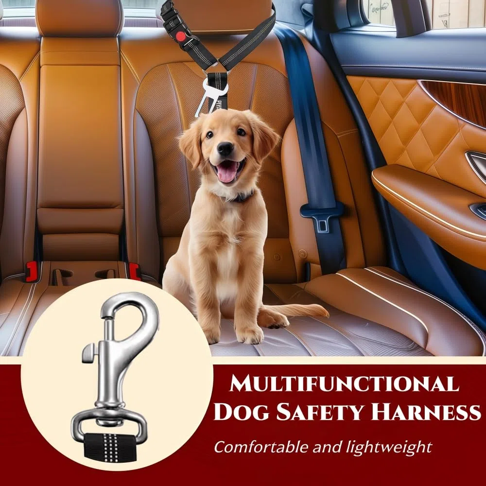 Cinturón de seguridad de coche para perro Bentley Arnage Bentayga Continental Flying, paquete de 2 arnés retráctil para coche, correa ajustable para cinturón de seguridad para perro, se asegura
