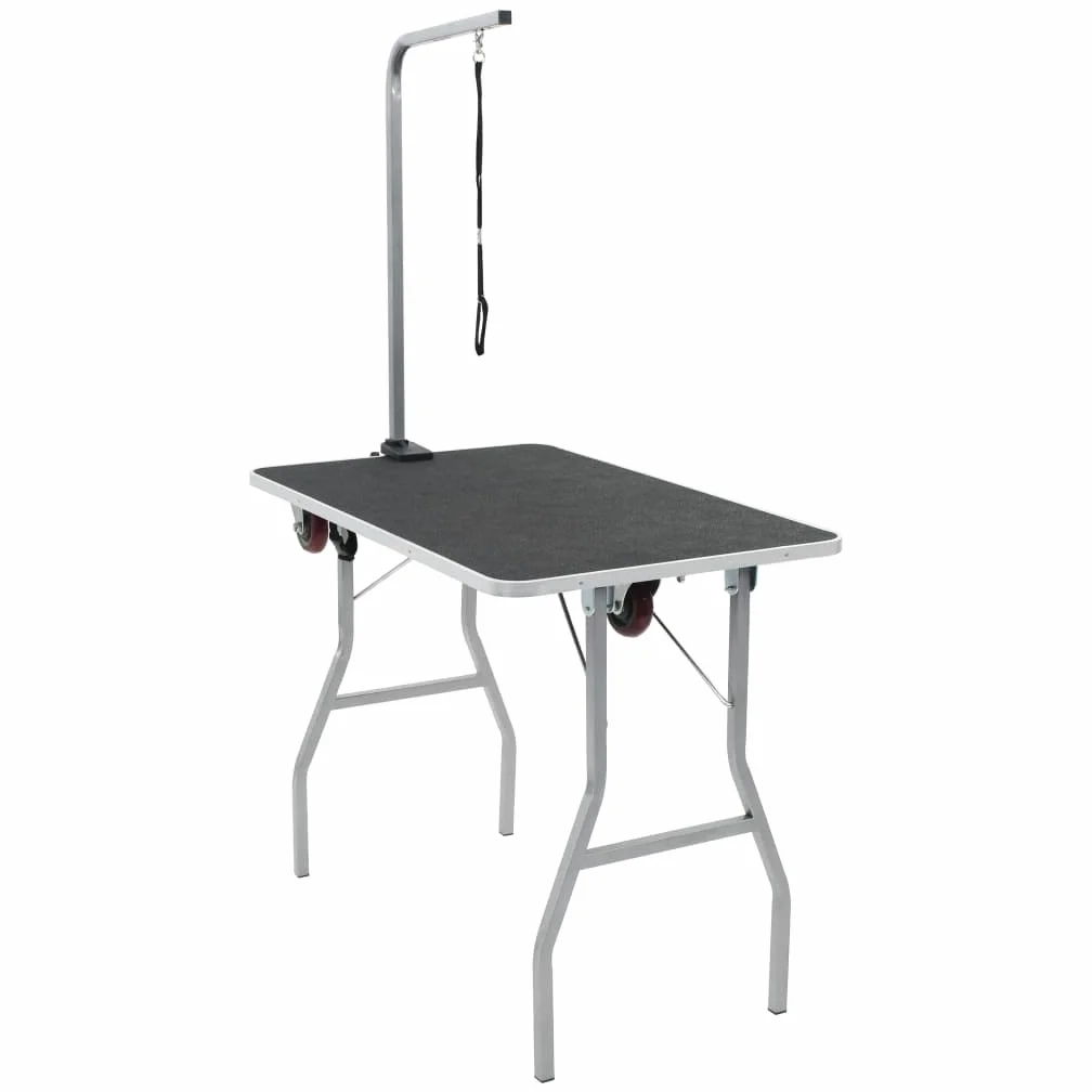 vidaXL Mesa de higiene para Mascotas, portátil y con Ruedas