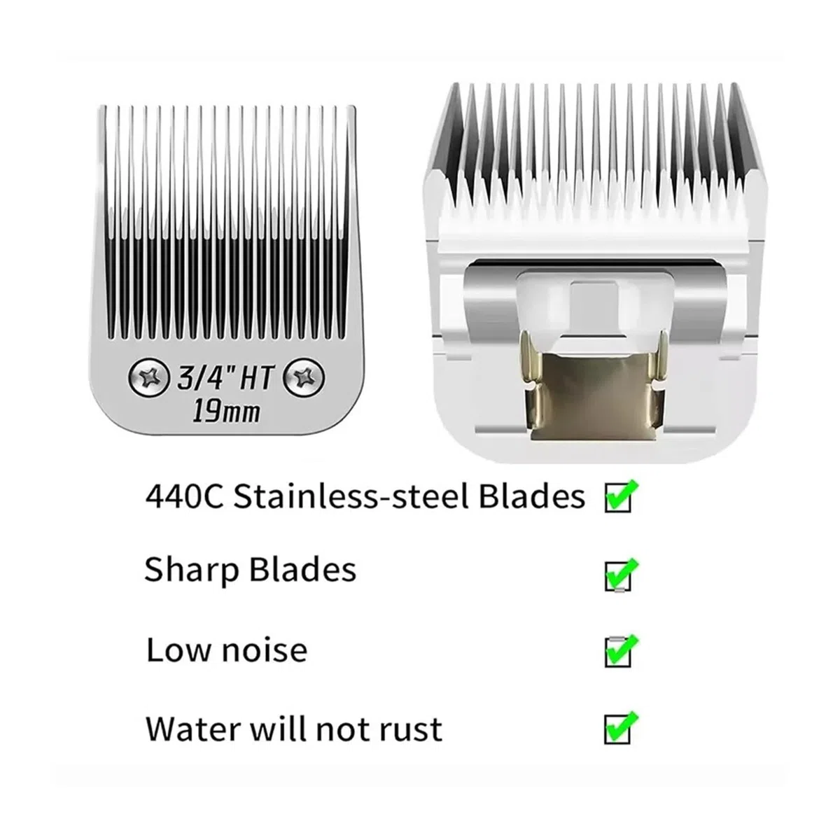 Cuchilla De Cerámica Desmontable for Peluquería Canina HT De 3/4 ", Compatible Con Oster,A5, Compatible Con Wahl, Reemplazo De Cuchilla Cortadora De Animales De La Serie KM