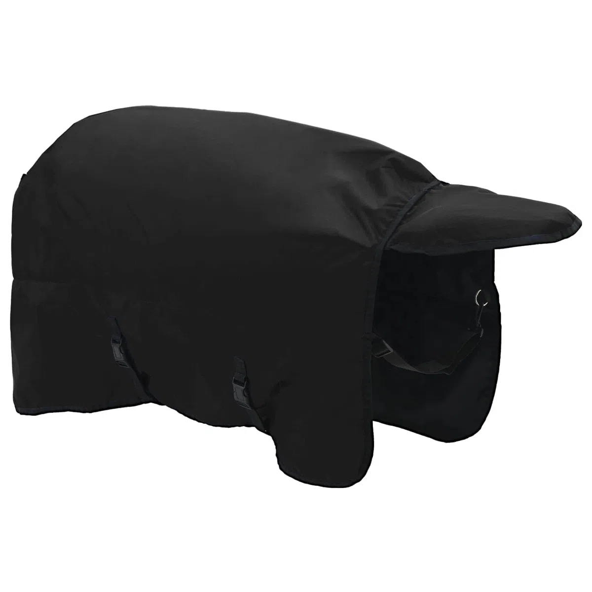 Manta para caballo, 95 cm, color verde oscuro, negro, impermeable para caballos, de poliéster resistente, con cierres ajustables