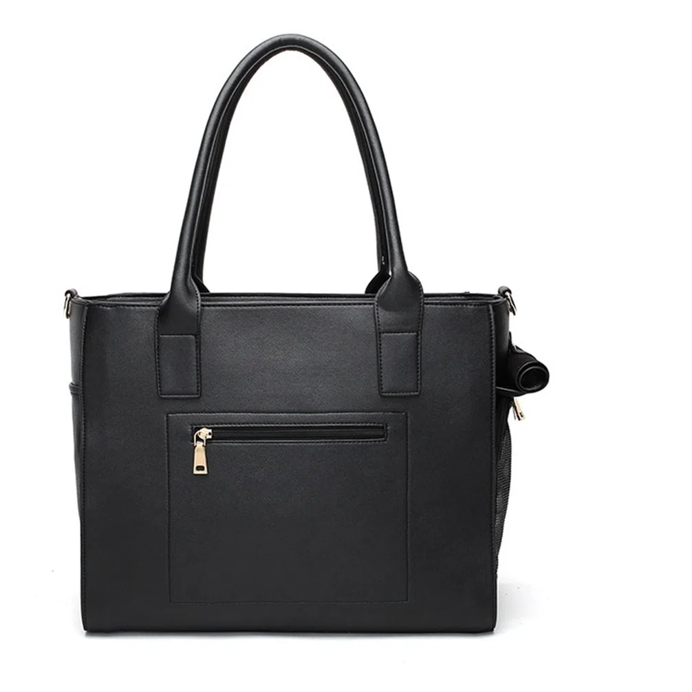 Carrier - Bolso de mano de piel sintética para mascotas, bolsa de viaje de malla para perro, gatito, cachorro
