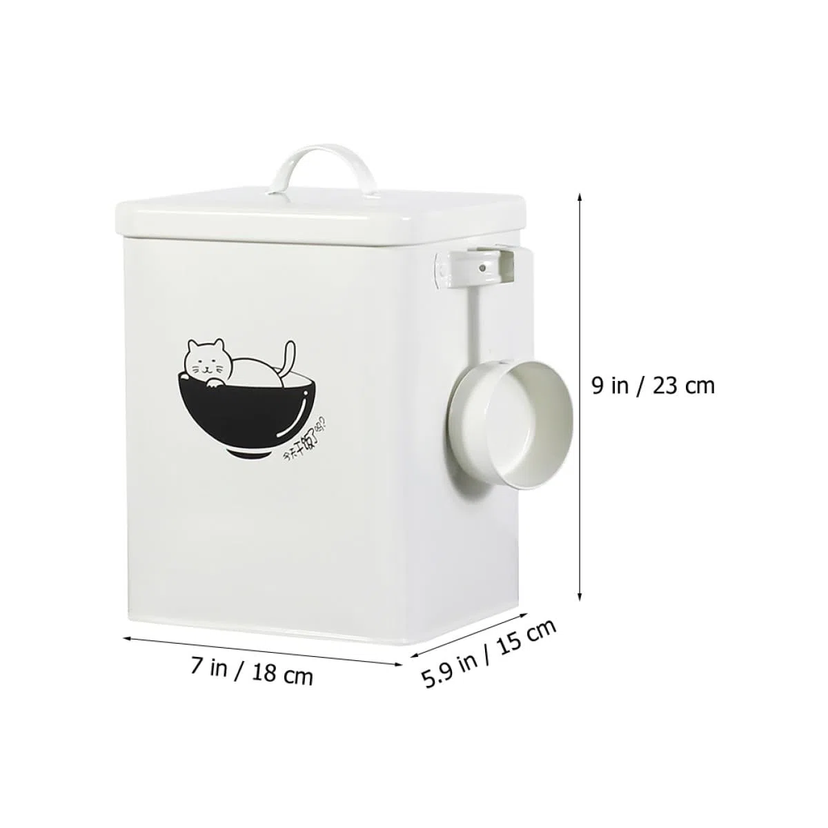 TEHAUX Contenedor Sellado para Alimentos de Mascotas 10l Cubo Metálico Resistente Humedad Almacenamiento de Pienso para Perros y Gatos Caja Hermética para Comida Seca