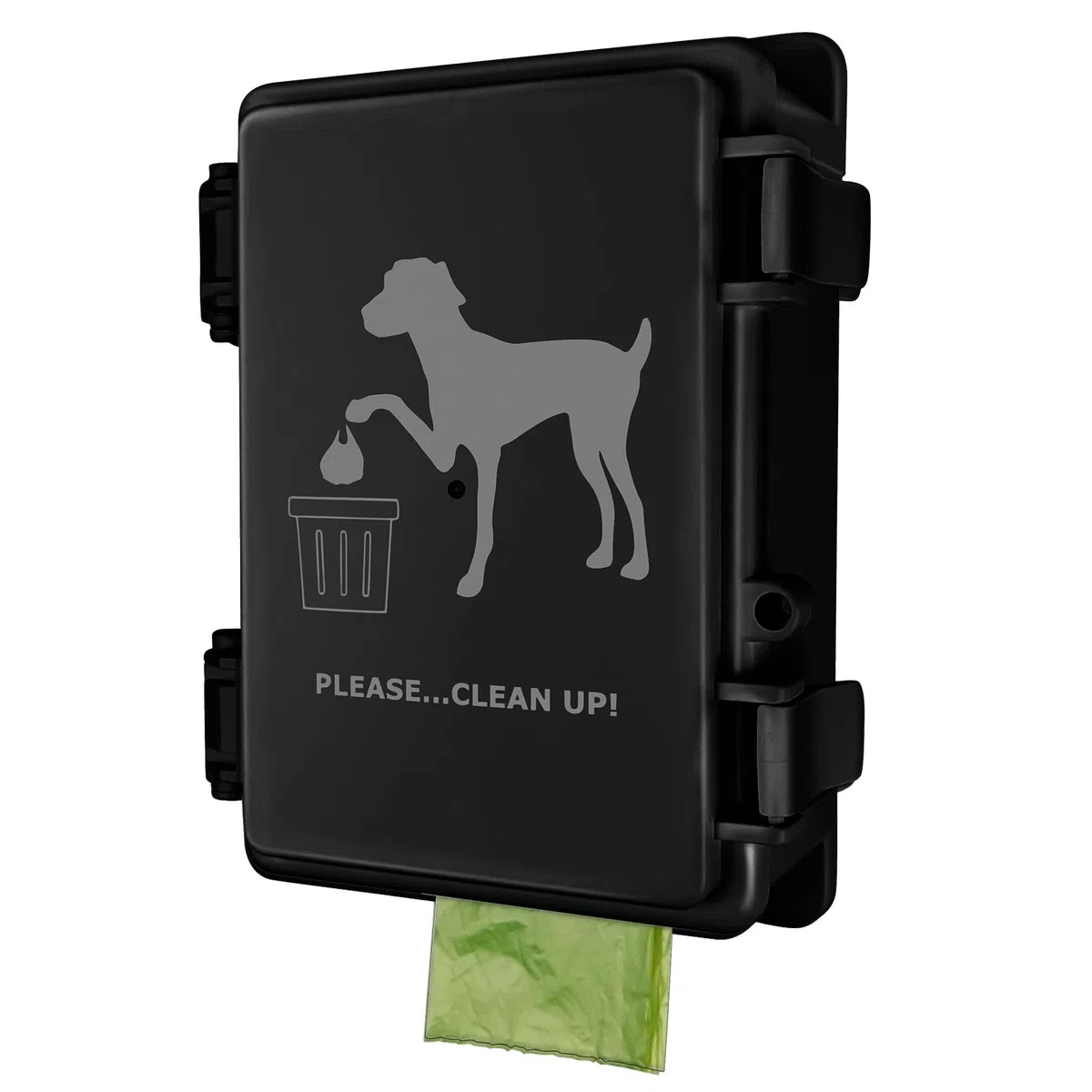 Dispensador de bolsas para excrementos de perro, resistente al agua, para exteriores, impreso con bonitos letreros para excrementos de perro, estaca, poste, valla, se adapta al hogar, porche, césped,