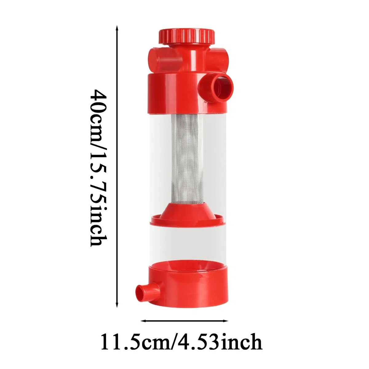 Recolector De Excrementos De Pescado Separador Filtro de Excrementos para | Equipo de Limpieza, Separador Externo para Peceras y Acuarios