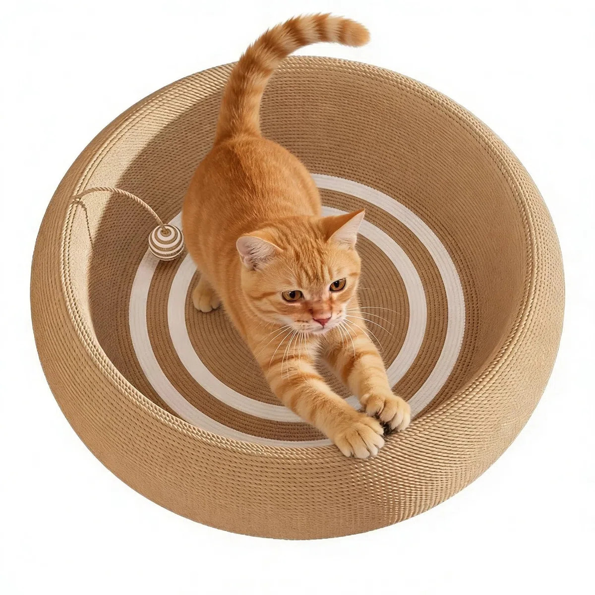 Rascador para gatos en forma de , alfombra de garras de sisal protector