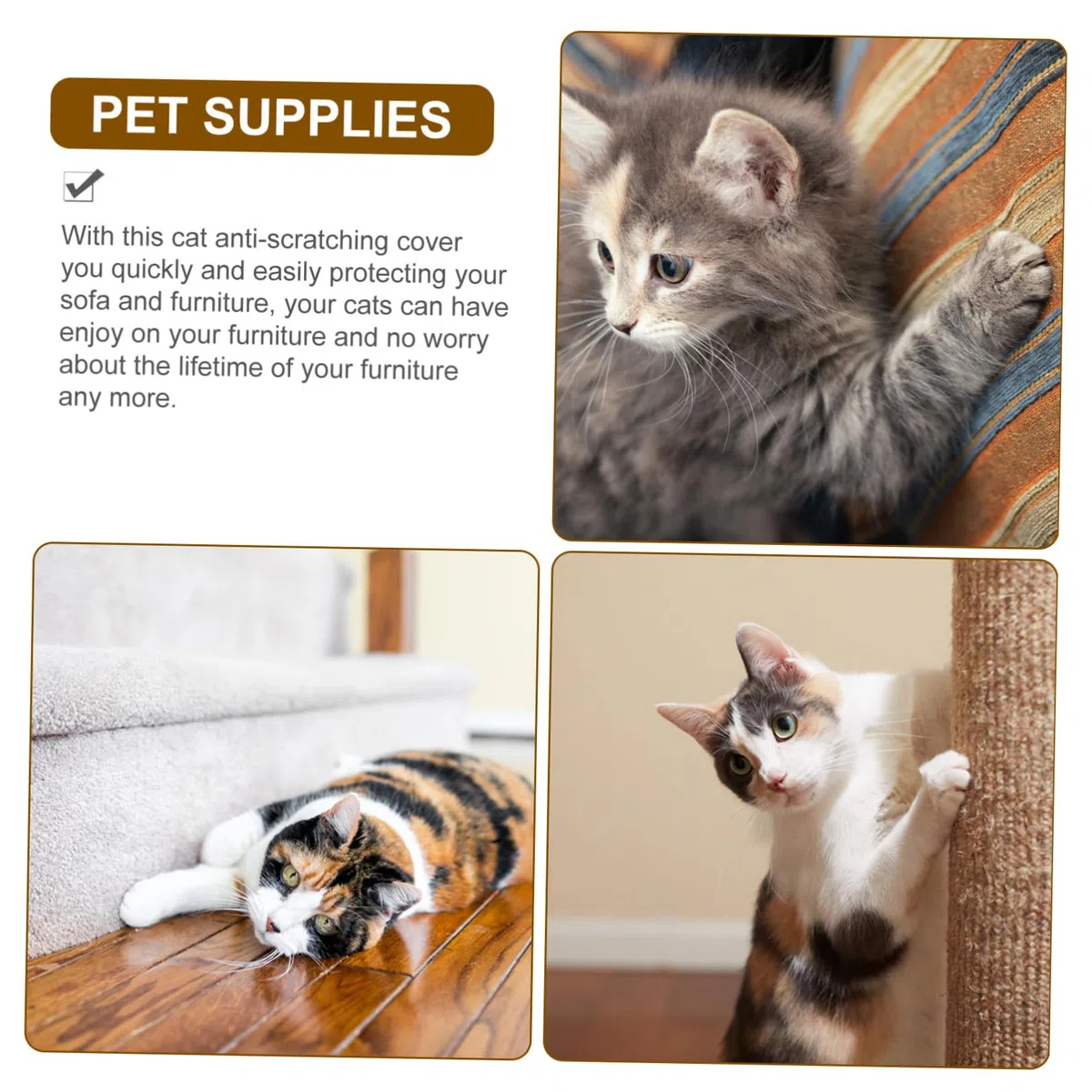 Cubierta Antirayaduras para Sofá Garra de Sisal, Protector contra Arañazos para Gatos, Funda Resistente y Entretenida para Casa o Tienda