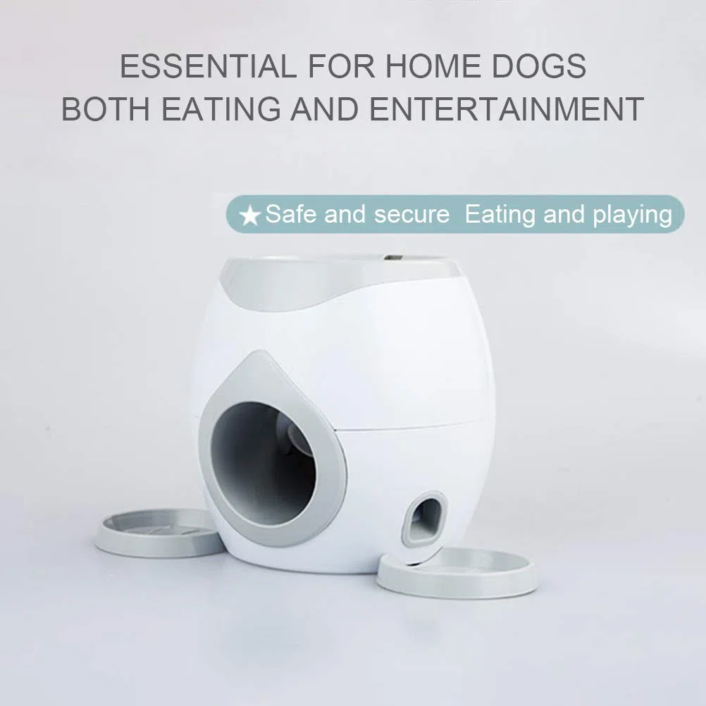 Juguete del alimentador de Pelotas para Mascotas, Juguete del Lanzador de Pelotas de Tenis para Mascotas, Alimentador automático para Mascotas Fetch Lanzador de Pelotas de Tenis Juguetes de
