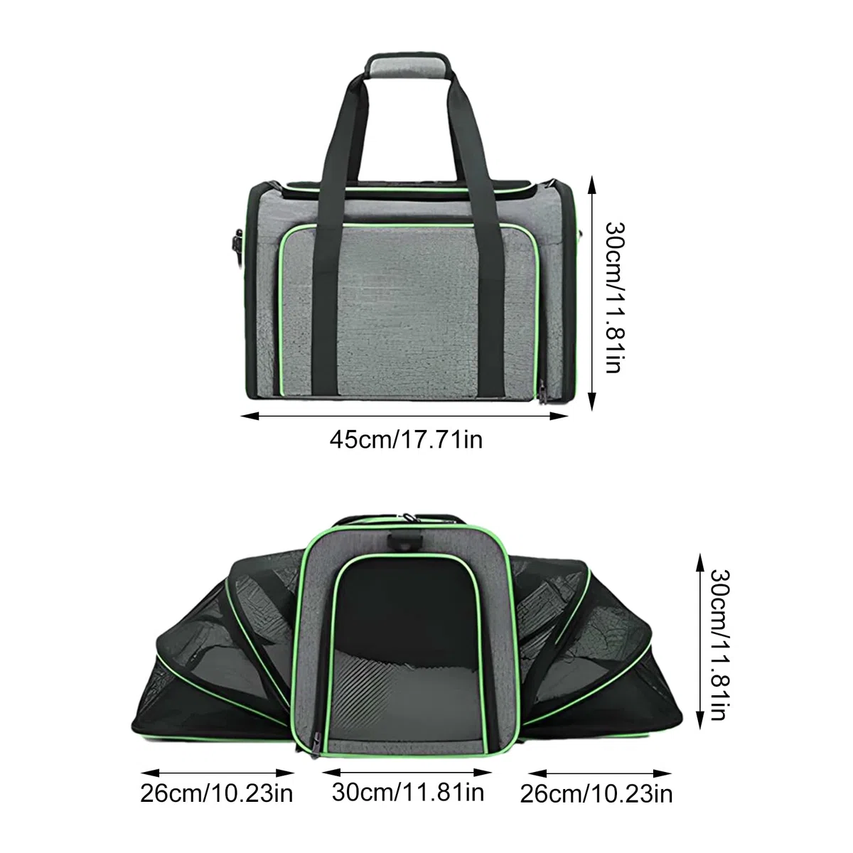 Bolsa de Viaje para Perros | Bolsa de Transporte Plegable de Malla para | mascotas, portátil para ciclismo, coche, viajes, bolsa de gato transpirable para acampar, senderismo