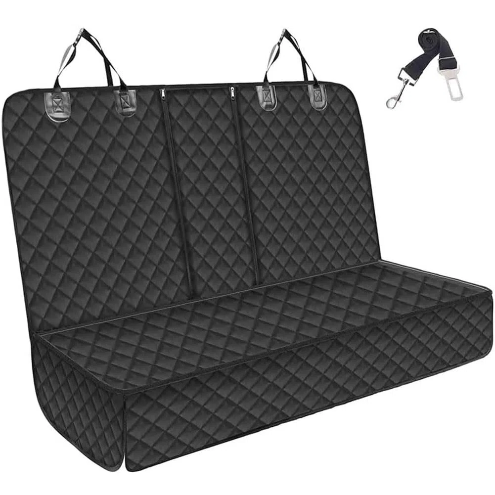 Funda para Asiento De Coche Perros para Skoda Karoq SUV, Prueba De ArañAzos E Impermeable Funda para Asiento Trasero De Coche para Perros