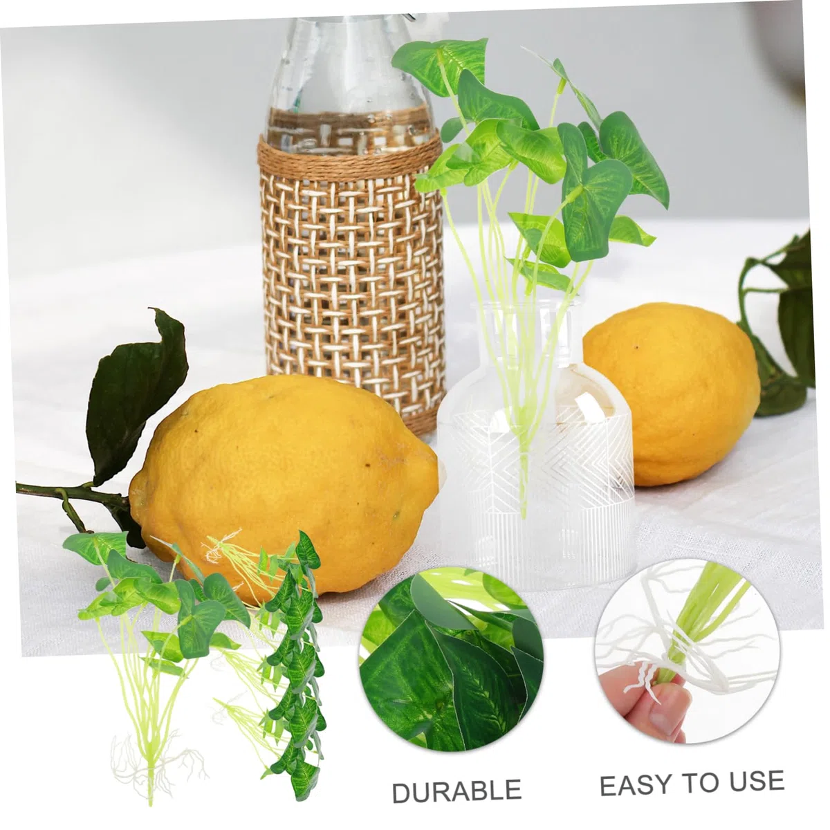 NOLITOY 20piezas Acuáticas Artificiales para Decoración De Ornamentación De Césped De Agua Simulado Adorno Lifelike para Peceras y Decoración De Escritorio