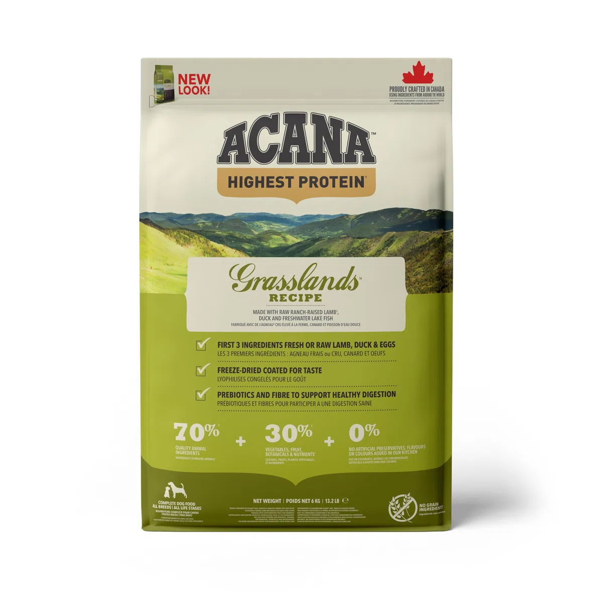 Acana Grasslands Comida para Perros - 6000 gr
