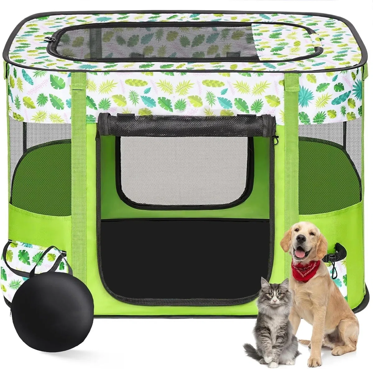Casa portátil para perros, valla para mascotas, 80x60x55cm, plegable, corral rectangular para mascotas, habitación de entrega, nido para gatos, madriguera para gatos, casa para cachorros