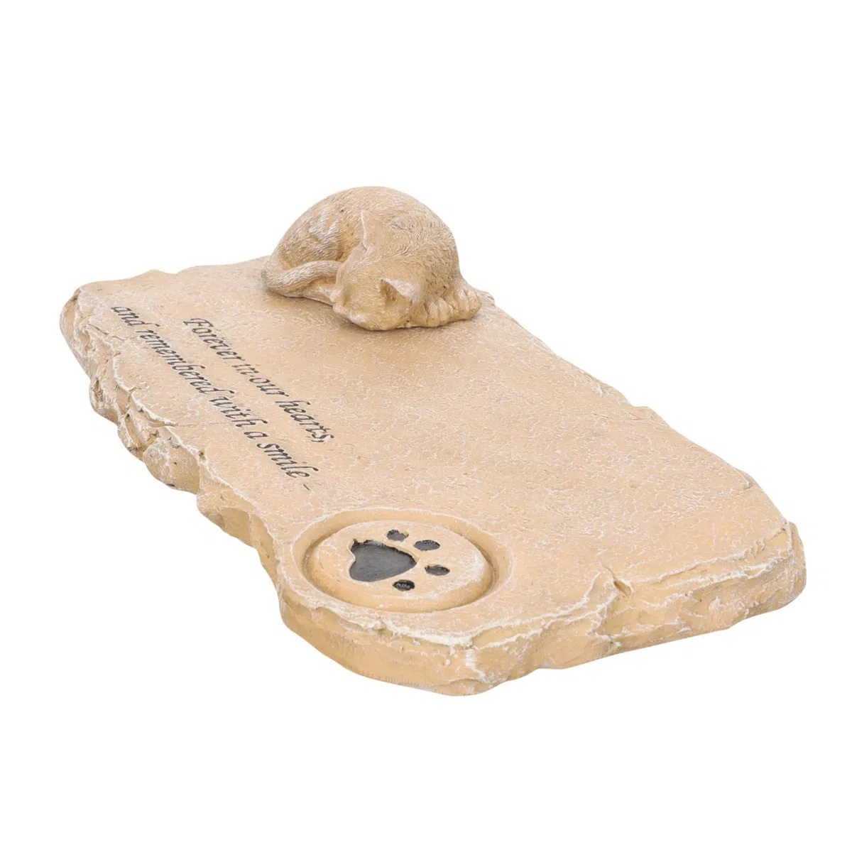 POPETPOP Lápida Conmemorativa de Gato y Perro Diseño de Gatito en Resina