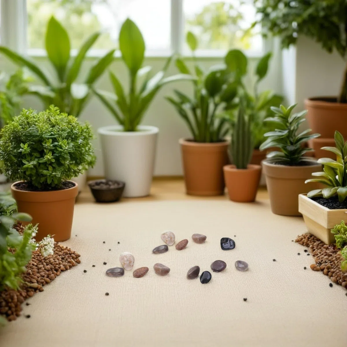TOPBATHY Piedras Pulidas Decorativas para Peceras y Acuarios, Guijarros de Río Naturales de Cobblestone, Reutilizables Mantenimiento para Paisajismo y Jardines