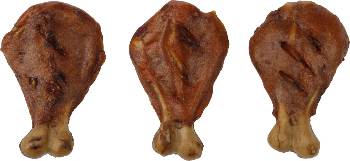 Snacks para Perros - Flamingo BBQ Costilla con Pollo S - 8 x 5 x 1,5 cm - 2 kg Display - Rica en proteínas - sin Gluten - sin Cereales - sin azúcares añadidos