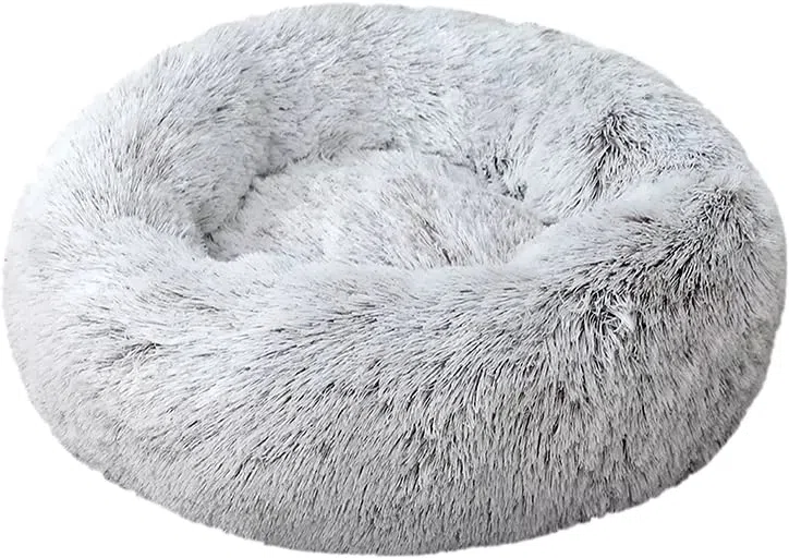 Astorpet | Cama para Perros y Gatos Donut Cush Cama Mascotas Grandes Medianas y Pequeñas Cómoda y Confortable, Lavable (Gris Claro, L)