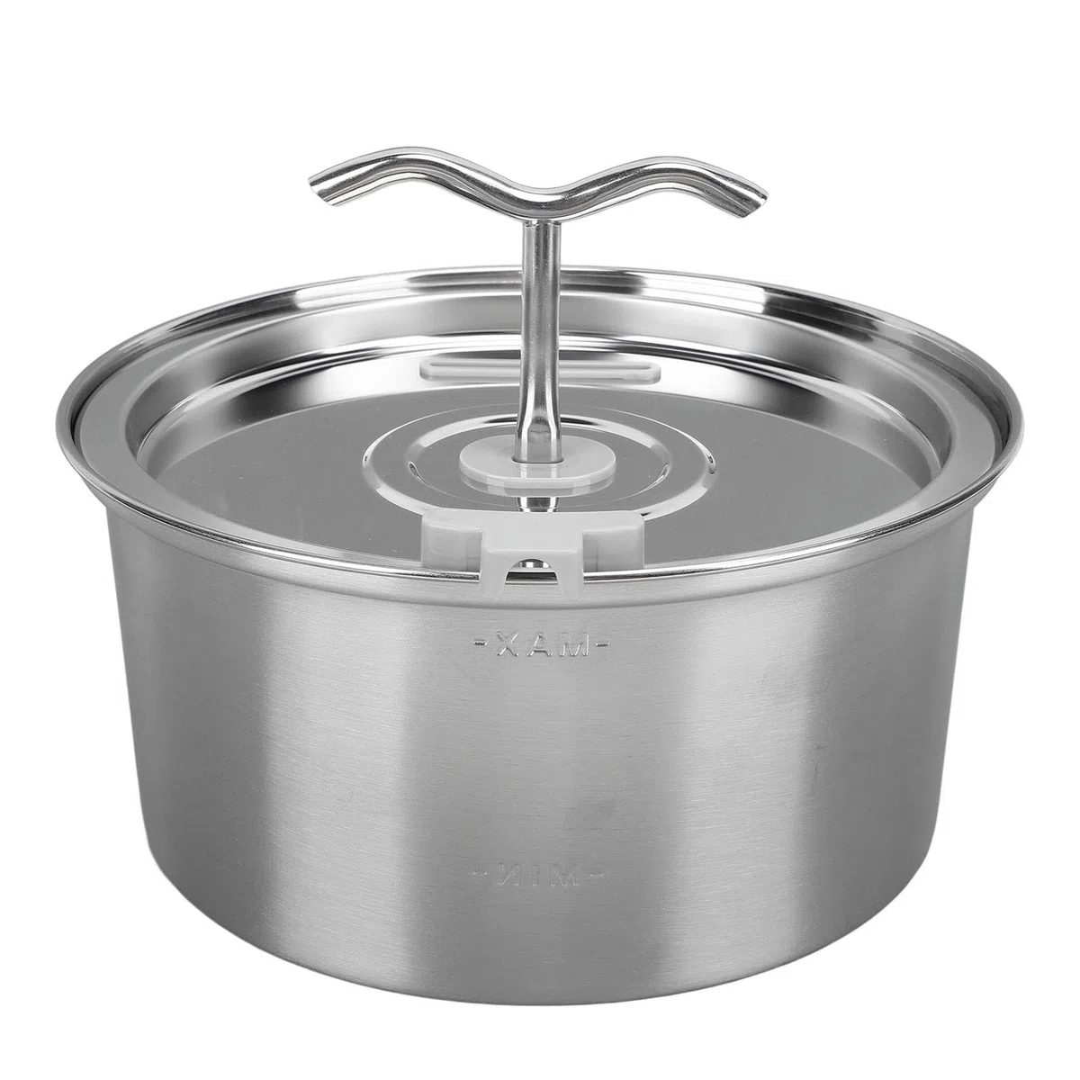 Cryfokt Fuente de Agua para Gatos de Acero Inoxidable, Capacidad de 3,2 litros, Suministro de Agua para Alimentos para Mascotas Sanas