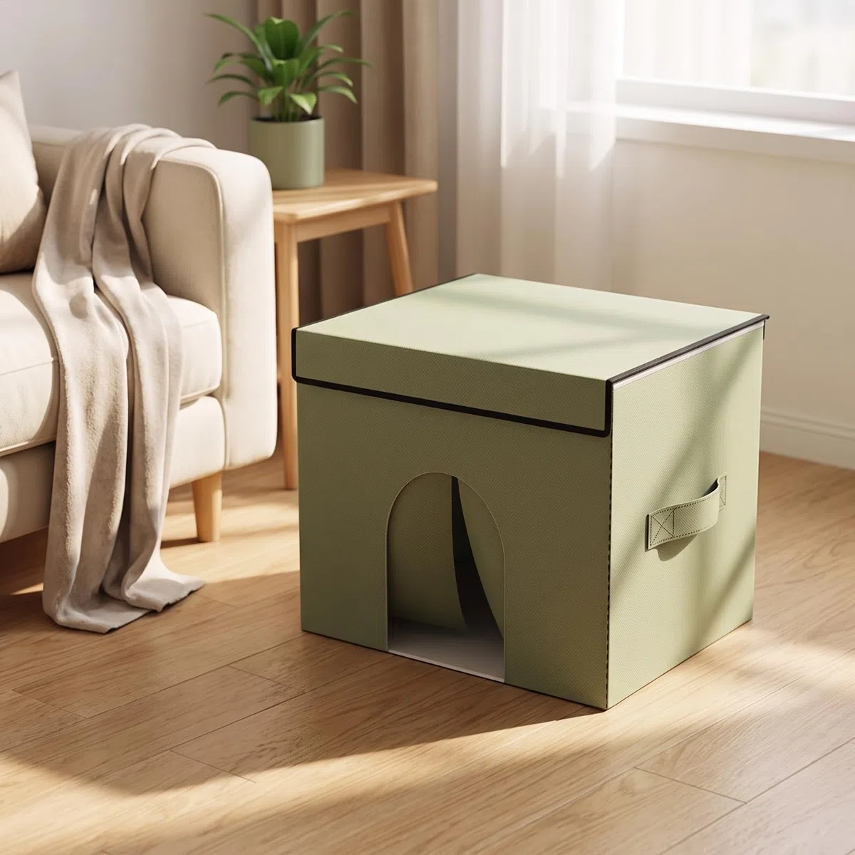 Casa para Gatos Segura, Grande 33 × 32 × 35 Cm, Color to 1