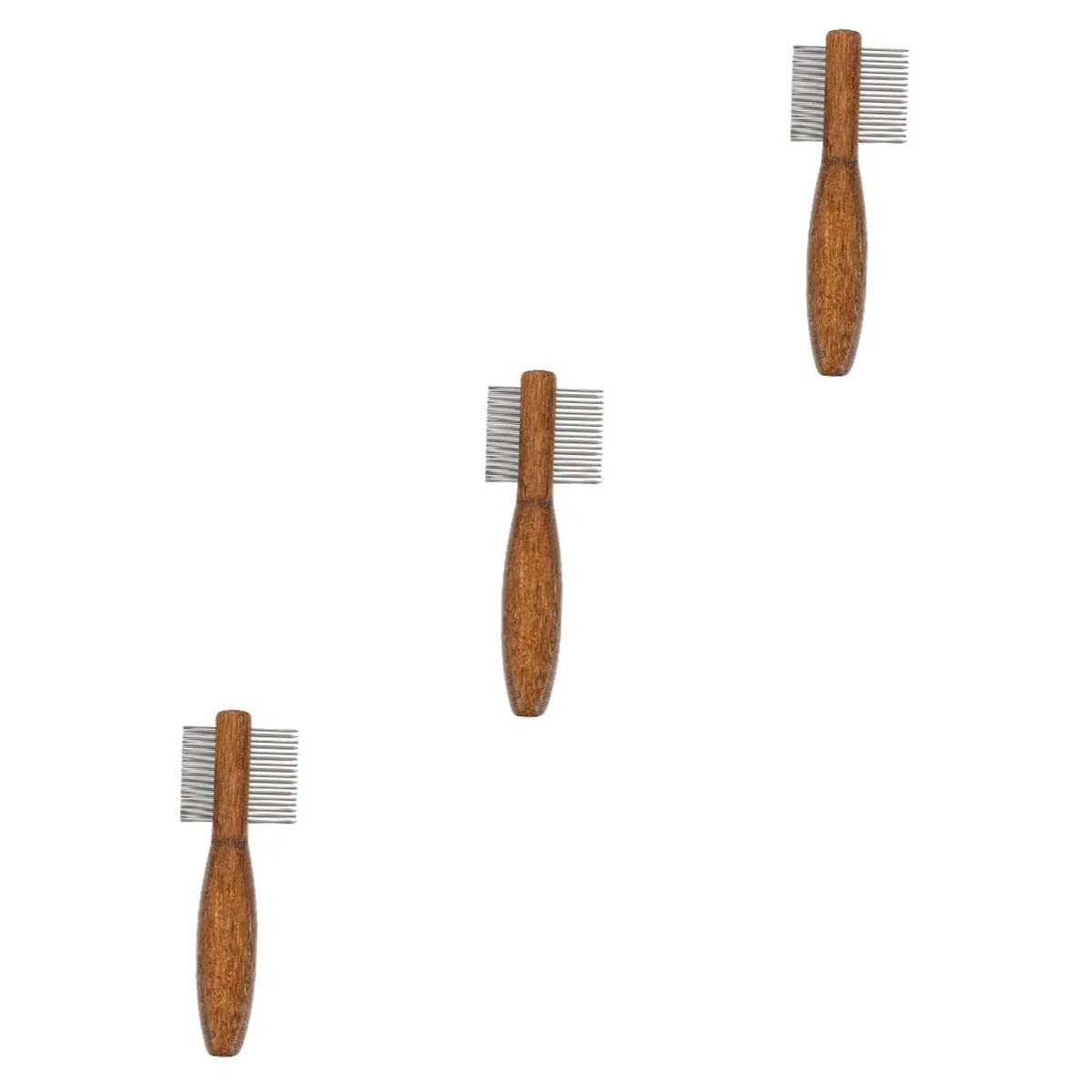 BESPORTBLE 3piezas Peine De Limpieza De Pelo Para Mascotas Cepillo De Doble Para Perros y Gatos Herramienta Práctica De Aseo Para Eliminar Pelo Muerto y Flotante Suministro De Cuidado De