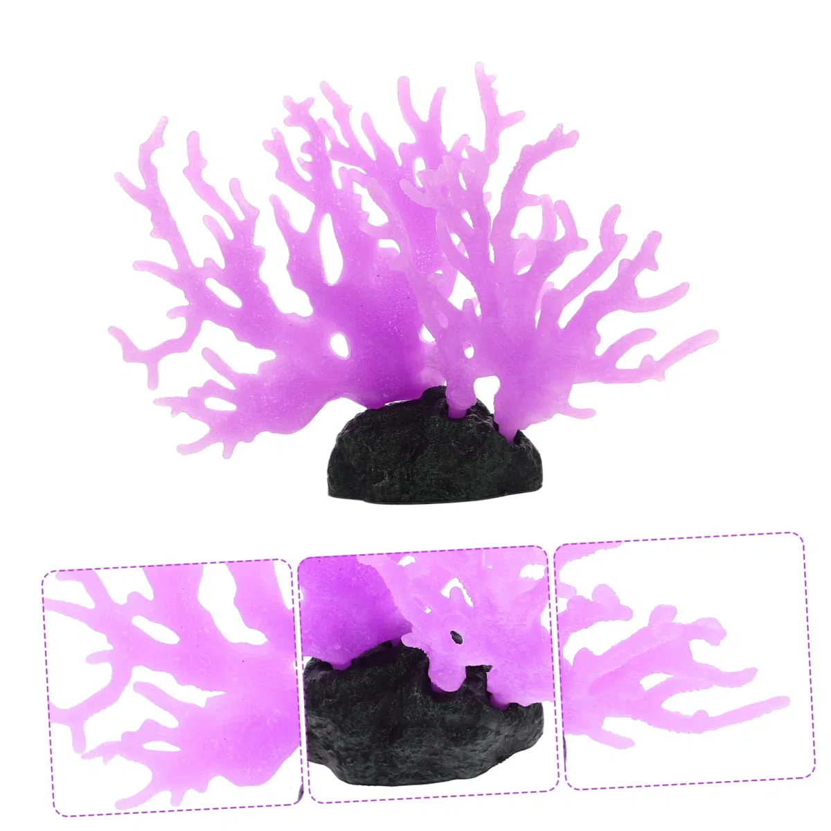 Sosoport 4piezas Adorno De Coral Artificial para Acuarios Decoración Simulada De Coral Vivid para Peceras Marino Lujoso Diseño Creativo y Elegante Material y Resistente para Decorar