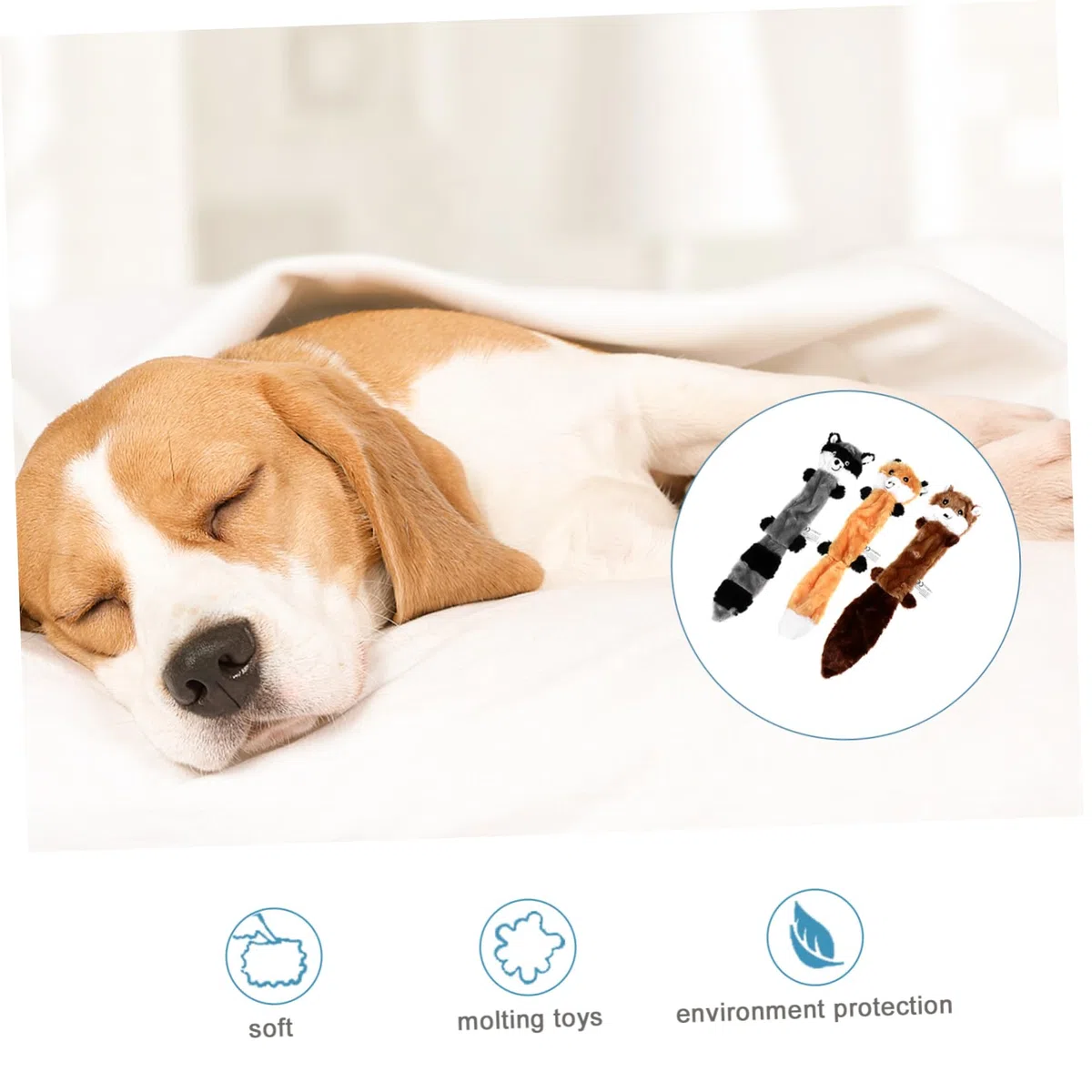BESPORTBLE 6 Piezas De Juguetes De Sonido para Mascotas Juguetes Chirriantes para Perros Sin Relleno De Peluche para Perros Pequeños Juguete De Peluche