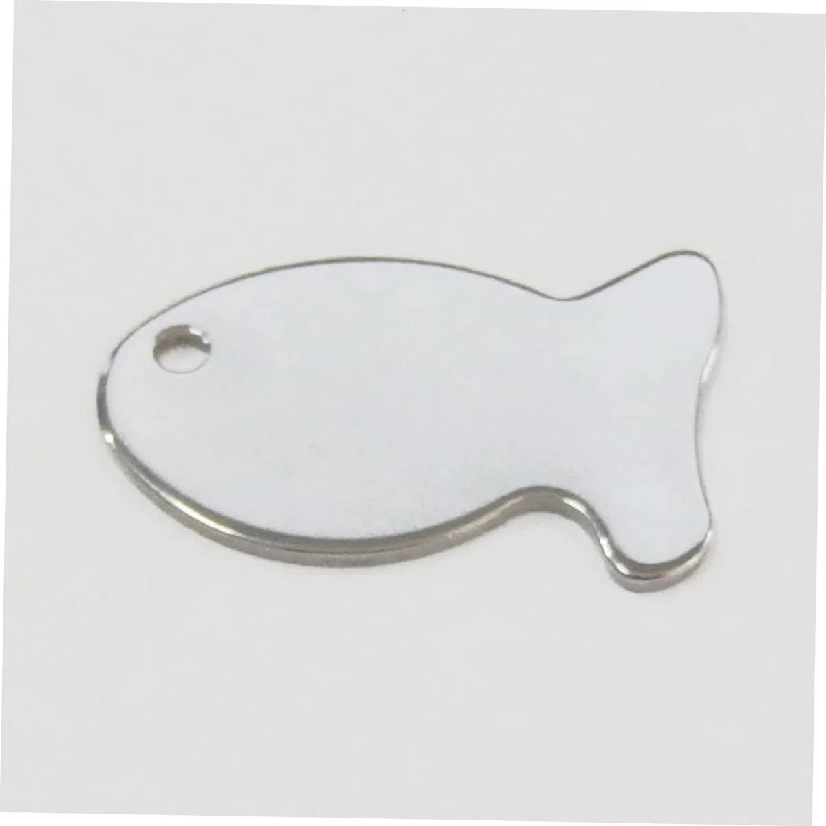 Mipcase 50 Piezas de Colgantes para Mascotas de Acero Inoxidable en Blanco, Resistentes a Rayaduras y Fáciles de Usar, Ideales para Grabado DIY y Accesorios para Perros Estilo Aleatorio