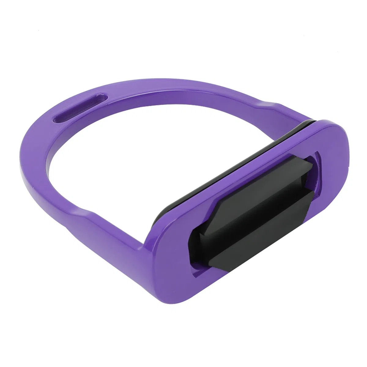 Estribos de Caballo de Seguridad Anchos de Aluminio Fundido a presión para niños, estribos de equitación ensanchados Antideslizantes, Color Morado, Negro y Rojo