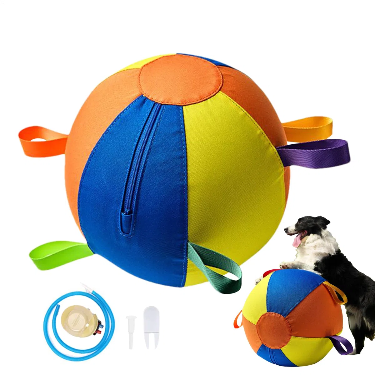 Juguete Pelota Perro Juego Portátil de Ejercicio para Mascotas Masticadoras | Pelota Interactiva Perros y Cachorros Ejercicio Portátil, Cachorro, Piscina, Agua, Navidad, Cump