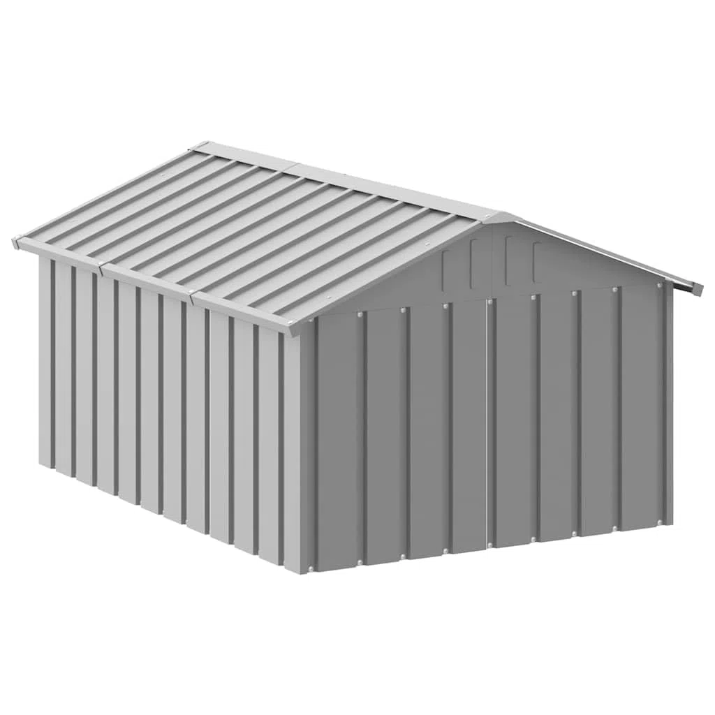 Genérico Casa para Perros Acero galvanizado Gris 116,5x153x81,5 cm,Producto para Mascotas y Animales,Productos para Mascotas,Productos para Perros,Casetas para perros-171543