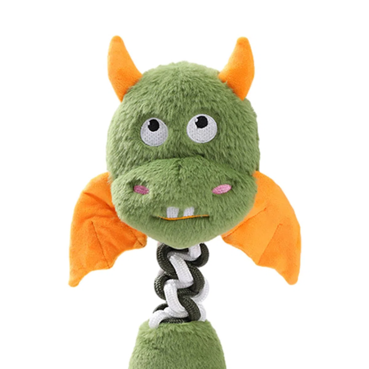 Juguete Interactivo para Perros Peluche Masticable Squeak Resistente con Sonido para Función de Entretenimiento Adecuado para Cachorros Perros, Verde