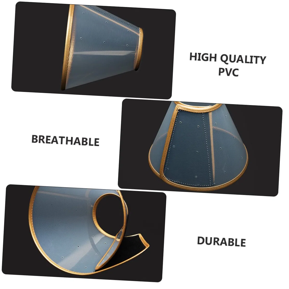 Didiseaon 2piezas Collar De Ajustable para Collar Antiladrido para y Gatos Diseño Transparente para Prevención De Lameduras y Rascado para Lesiones y Cirugías Profundidad