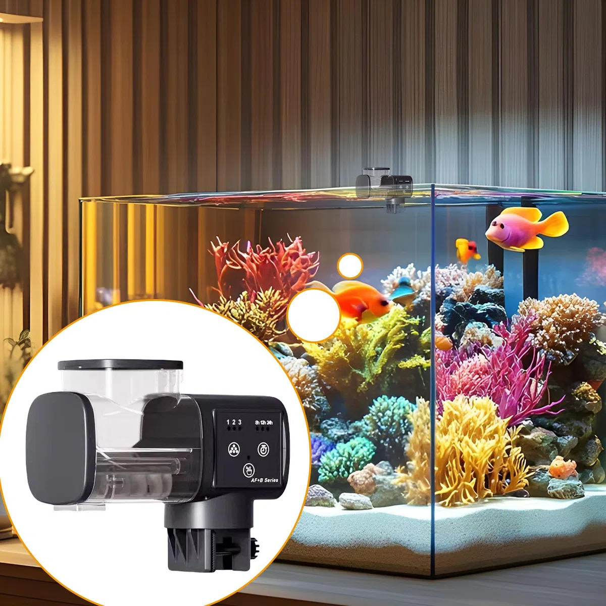 Alimentador de Peces Dispensador Inteligente y Preciso
