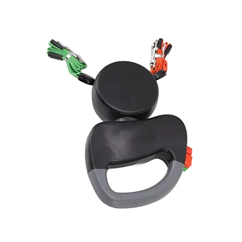 lyrlody Correa Retráctil para Perros, 3 Metros, Doble Correa para 2 Perros, Cuerda Reflectante, Negro