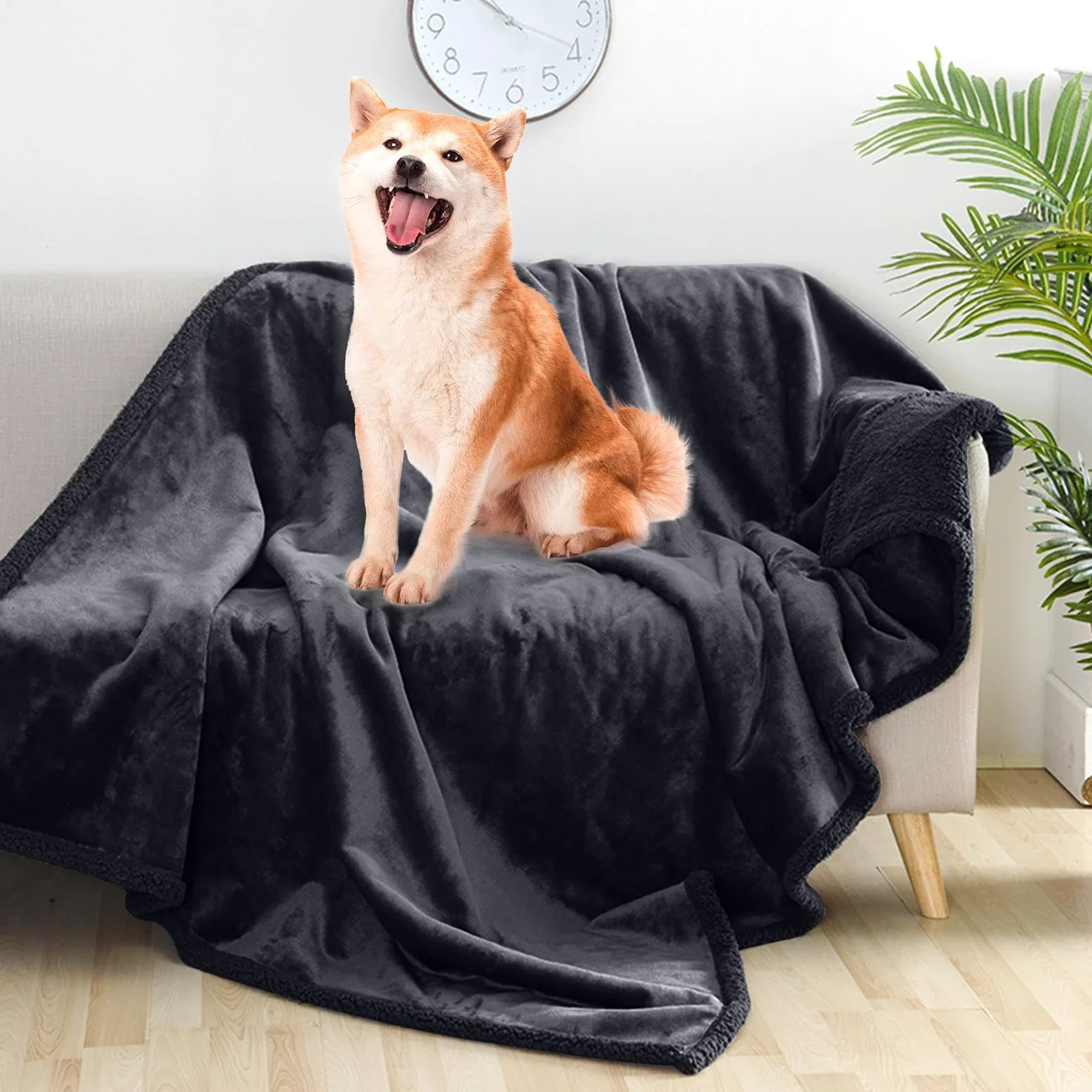 Manta Lavable a máquina para Mascotas, Manta de Franela para | Perros y Gatos, Manta Lavable para Perros, Suministros para Mascotas acogedoras para Gatos de Interior, Todas Las Estaciones,