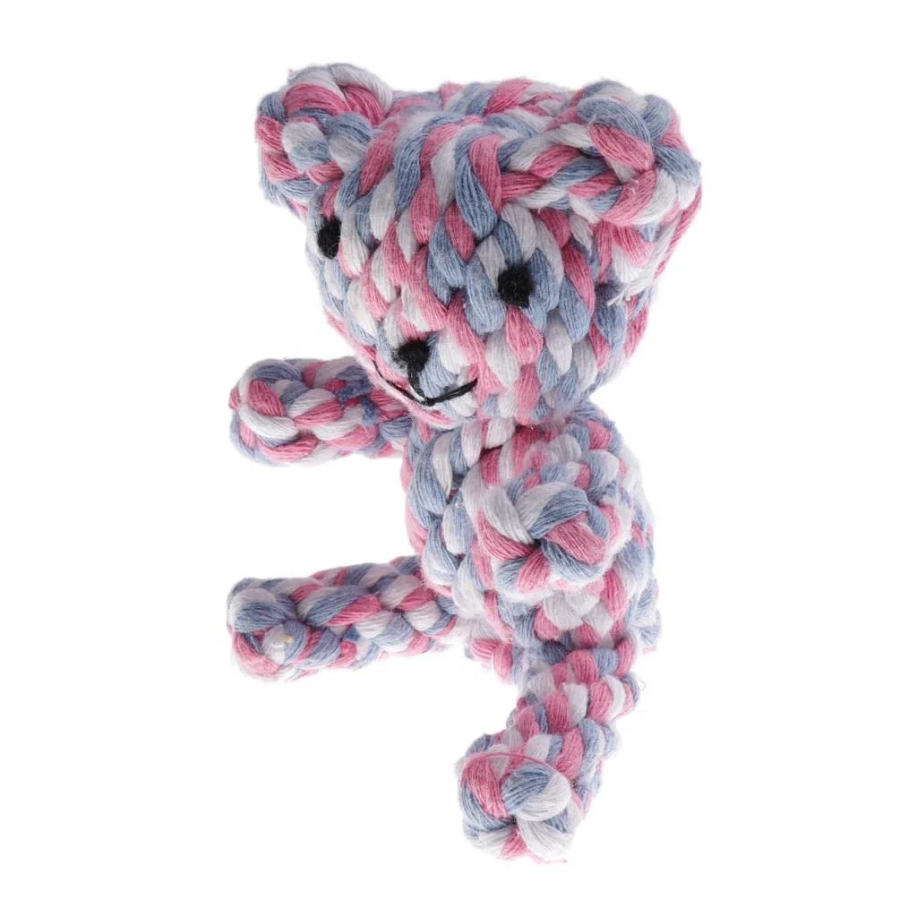 Qianly 6X Juguete de Cuerda de Juguete para de Mascota, Juguete para Arrojar de Mascota, Masticables para, Y Diversión