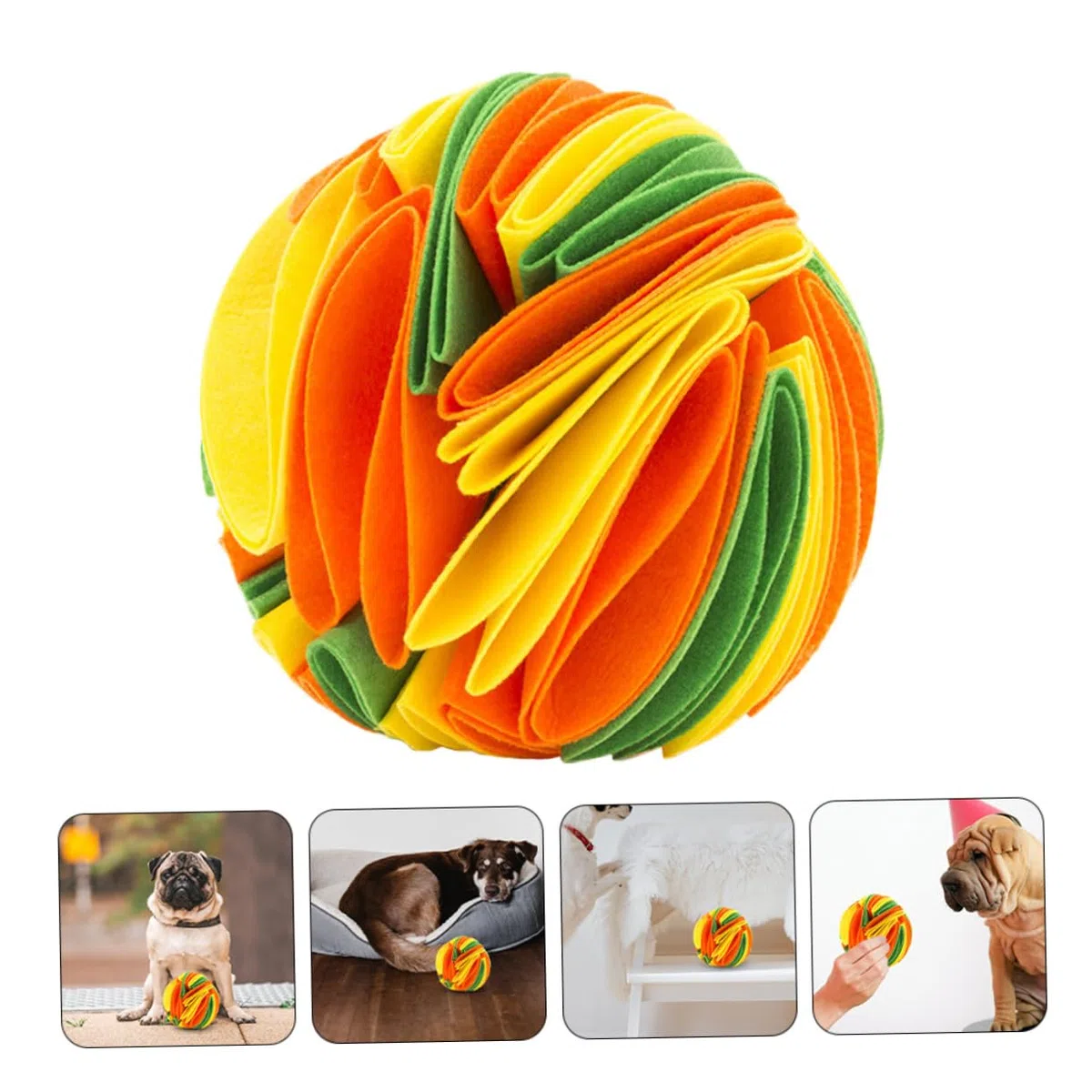 Toddmomy 2piezas Juguete Masticable para Perros Bola De Alimentación Interactiva para Mascotas Juguete De Teething para Cachorros Estimula El Olfato y Previene El Aburrimiento Material