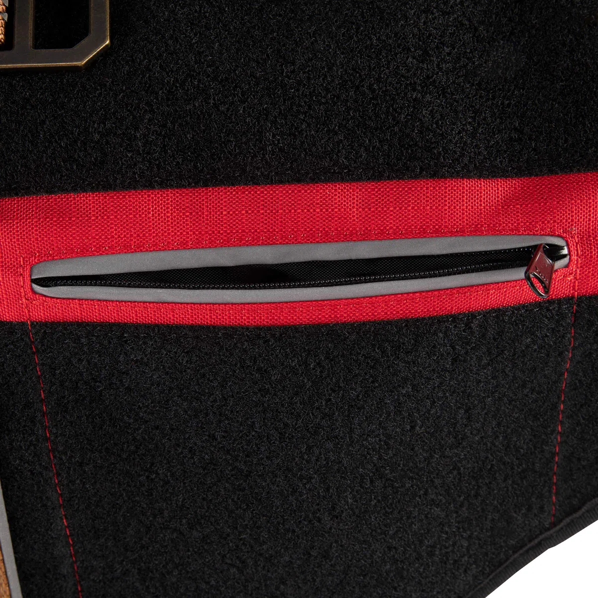 Carhartt Chalecos para Mascotas, Nailon Ripstop arnés para Perro de Servicio, S, Alto Riesgo Rojo/Carhartt marrón, pequeño